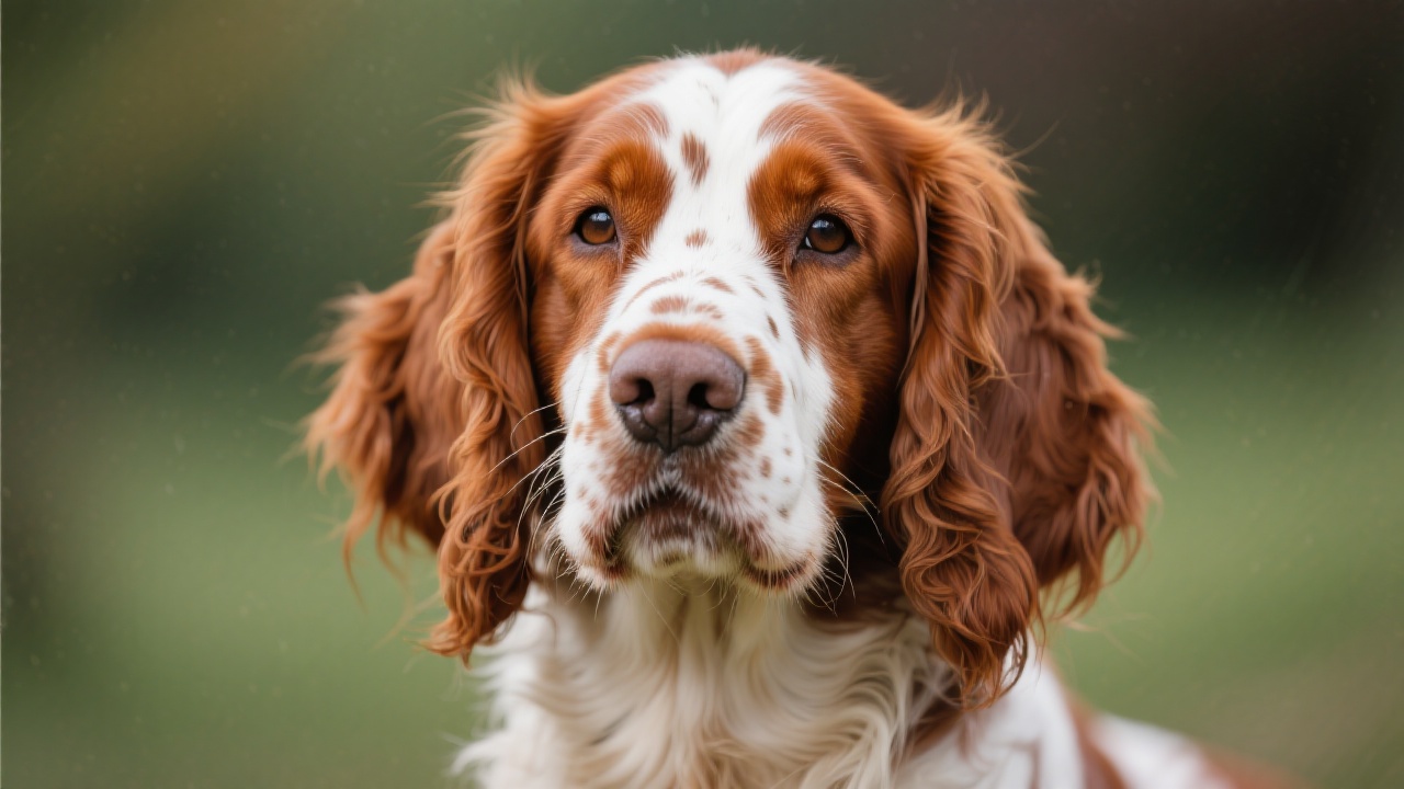 爱尔兰红白塞特犬 主视图